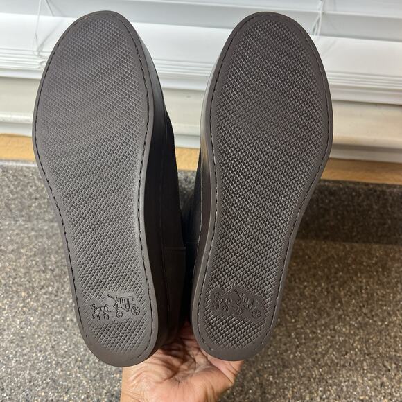 Coach Norell Womens Sz 7.5B Hidden Wedge Brown Suede Boots Pull On Sherpa Lining - Picture 9 of 12